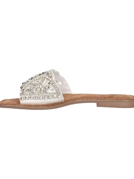 Ciabatta Alma Blue da donna bianco/argento