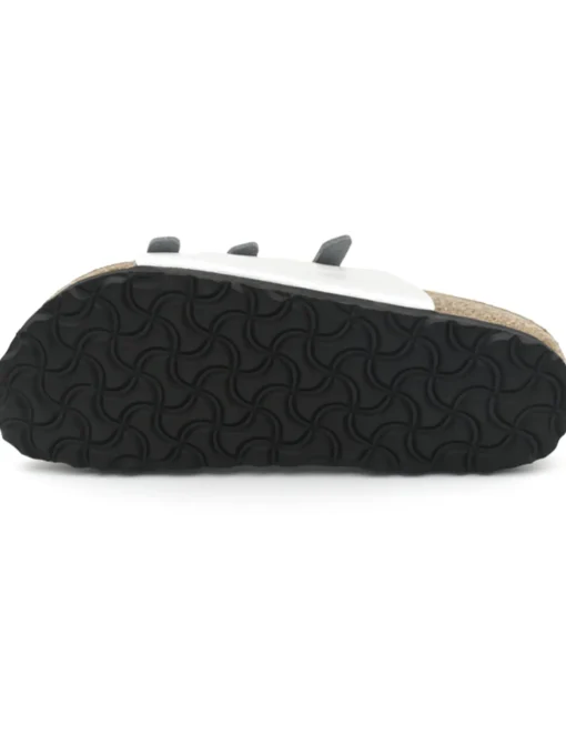 Ciabatta argento Birkenstock donna Linea "Florida"