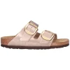 Ciabatta Birkenstock Arizona da donna taupe laminata