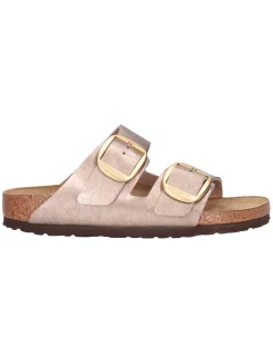 Ciabatta Birkenstock Arizona da donna taupe laminata