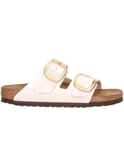 Ciabatta Birkenstock Arizona da donna laminata avorio