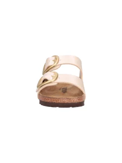 Ciabatta Birkenstock Arizona da donna laminata avorio