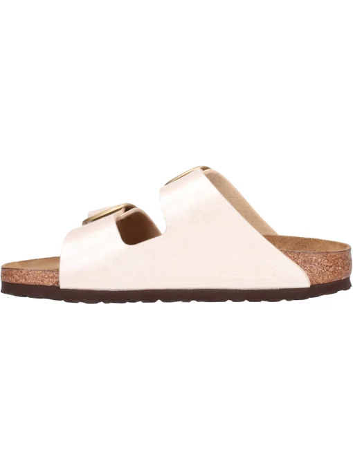 Ciabatta Birkenstock Arizona da donna laminata avorio