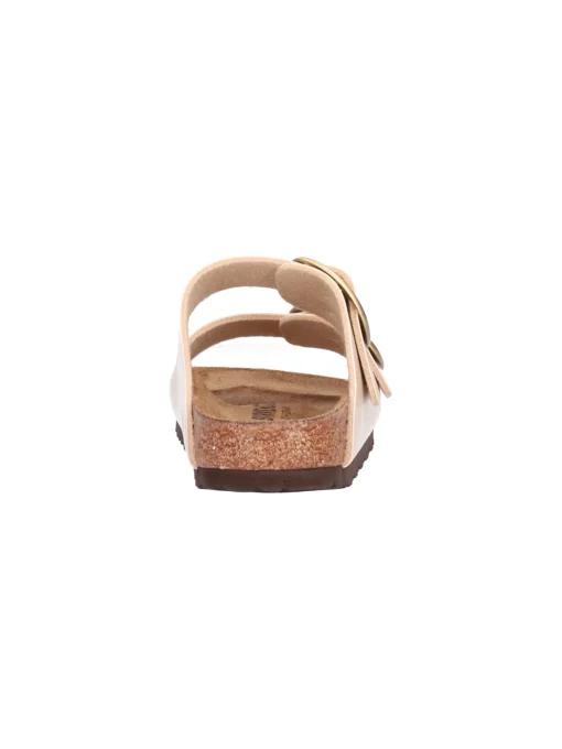 Ciabatta Birkenstock Arizona da donna laminata avorio
