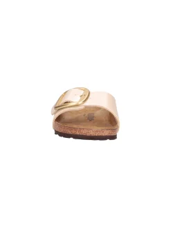 Ciabatta Birkenstock Madrid da donna laminata avorio
