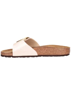 Ciabatta Birkenstock Madrid da donna laminata avorio