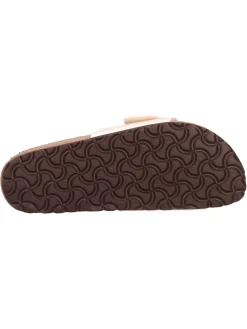 Ciabatta Birkenstock Madrid da donna laminata avorio