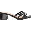 Ciabatta con tacco largo Keys da donna nera