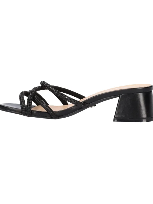 Ciabatta con tacco largo Keys da donna nera