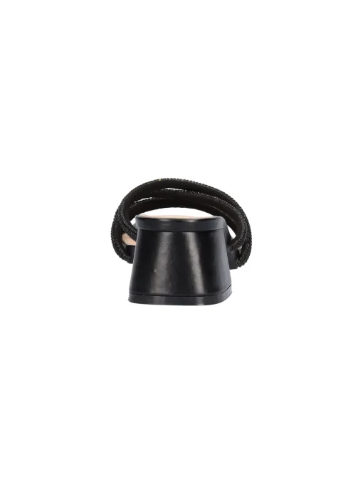 Ciabatta con tacco largo Keys da donna nera