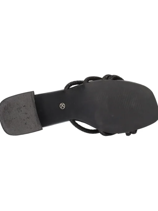 Ciabatta con tacco largo Keys da donna nera