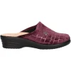 Ciabatta con zeppa bassa Fly Flot da donna viola