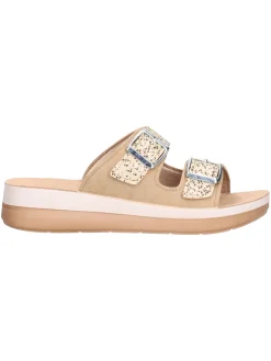 Ciabatta con zeppa bassa Inblu da donna beige