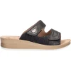Ciabatta con zeppa bassa Inblu da donna nera