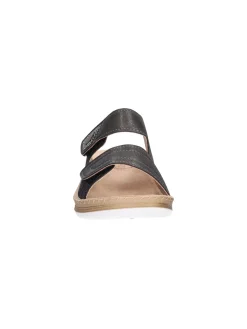 Ciabatta con zeppa bassa Inblu da donna nera