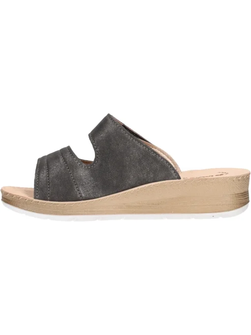 Ciabatta con zeppa bassa Inblu da donna nera