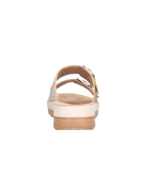 Ciabatta con zeppa bassa Inblu da donna beige