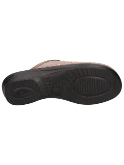Ciabatta con zeppa bassa Fly Flot da donna taupe