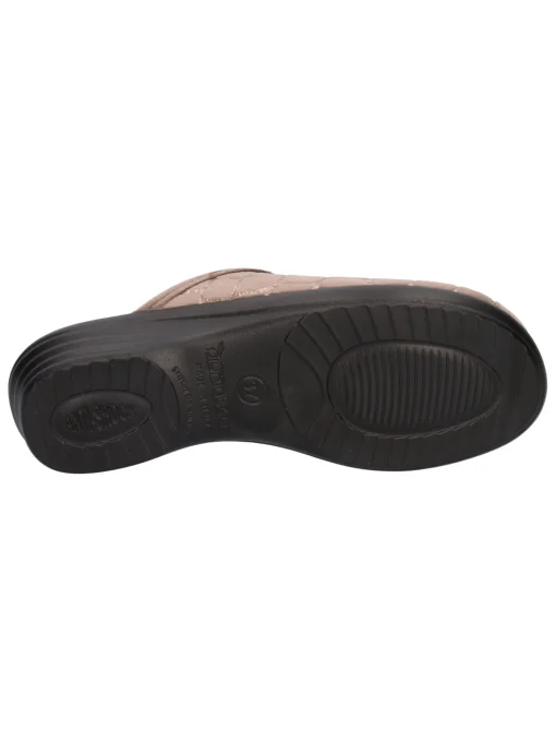 Ciabatta con zeppa bassa Fly Flot da donna taupe