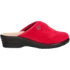Ciabatta con zeppa Fly Flot da donna rossa