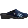 Ciabatta con zeppa Fly Flot da donna blu