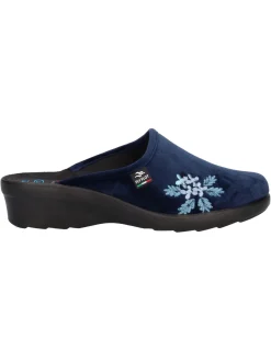 Ciabatta con zeppa Fly Flot da donna blu