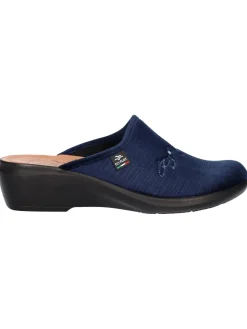 Ciabatta con zeppa Fly Flot da donna blu