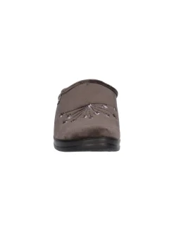 Ciabatta con zeppa Fly Flot da donna grigia
