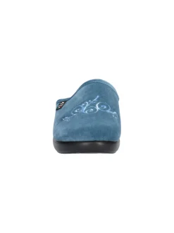 Ciabatta con zeppa Fly Flot da donna azzurra