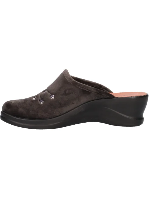 Ciabatta con zeppa Fly Flot da donna grigia