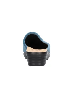 Ciabatta con zeppa Fly Flot da donna azzurra