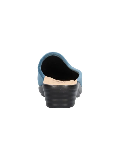 Ciabatta con zeppa Fly Flot da donna azzurra