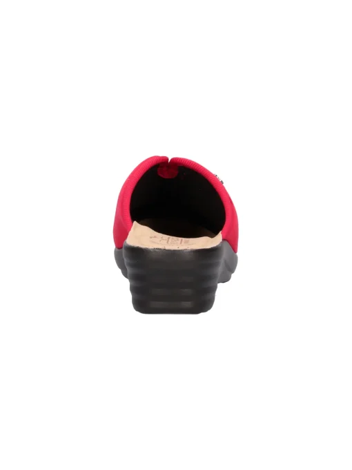 Ciabatta con zeppa Fly Flot da donna rossa