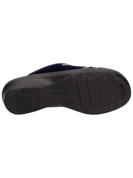 Ciabatta con zeppa Fly Flot da donna blu