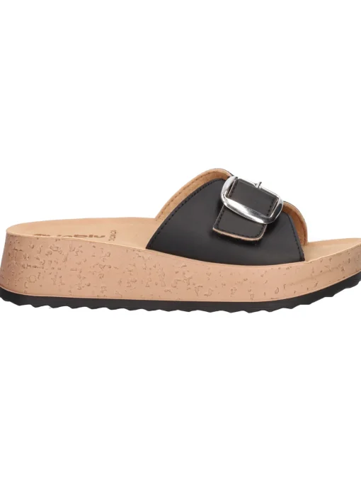 Ciabatta con zeppa Inblu da donna nera