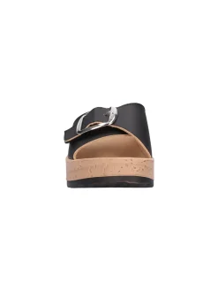 Ciabatta con zeppa Inblu da donna nera