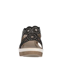 Ciabatta con zeppa Inblu da donna nera