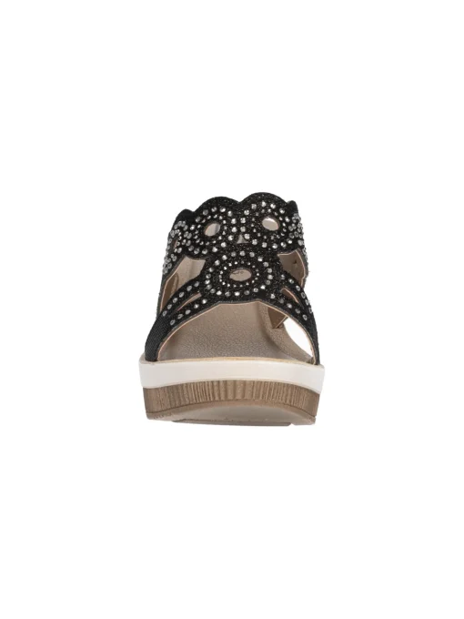 Ciabatta con zeppa Inblu da donna nera