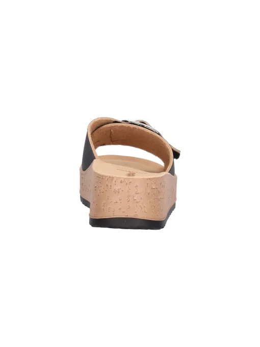 Ciabatta con zeppa Inblu da donna nera