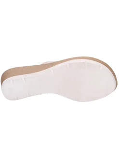 Ciabatta con zeppa Inblu da donna platino