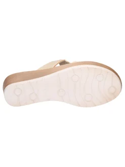Ciabatta con zeppa Inblu da donna platino