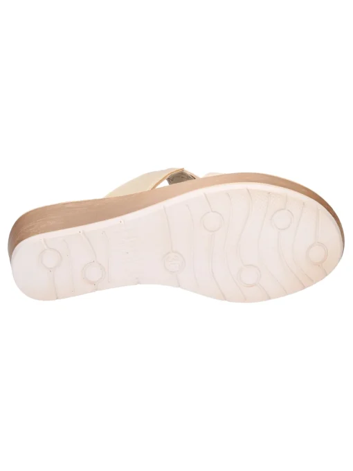 Ciabatta con zeppa Inblu da donna platino