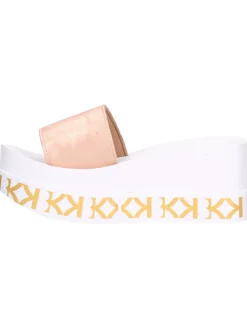 Ciabatta con zeppa KBK da donna oro