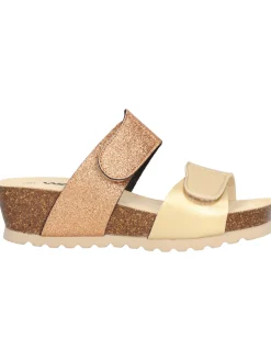 Ciabatta con zeppa Melluso Walk da donna platino