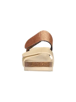 Ciabatta con zeppa Melluso Walk da donna platino