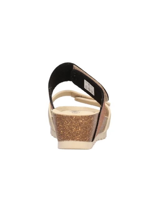 Ciabatta con zeppa Melluso Walk da donna platino