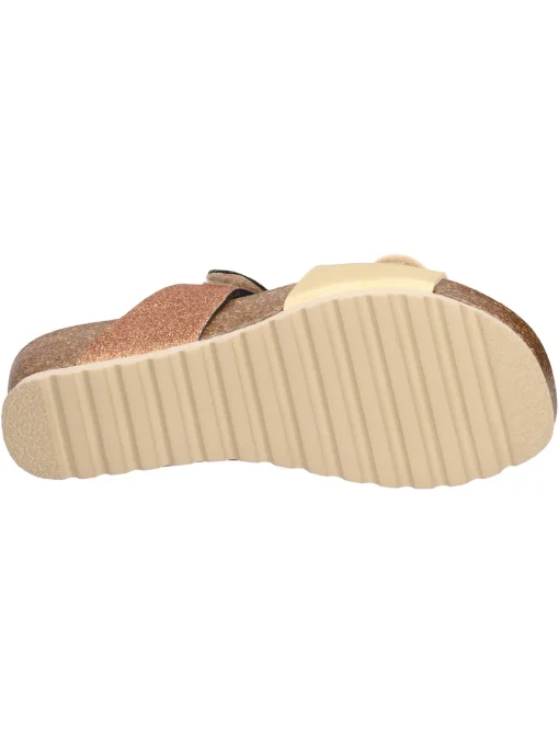 Ciabatta con zeppa Melluso Walk da donna platino