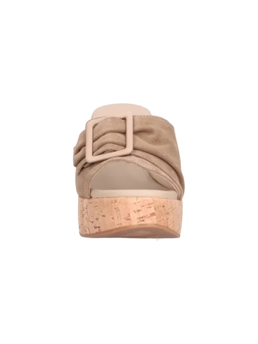 Ciabatta con zeppa Nero Giardini da donna taupe