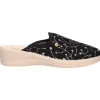 Ciabatta con zeppa Tiglio da donna nera