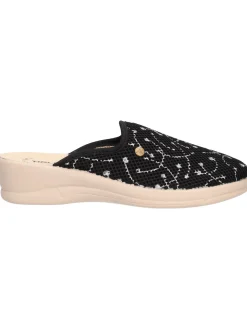 Ciabatta con zeppa Tiglio da donna nera